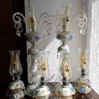 ست کامل 6 عددی چراغ دکوری قدیمی و کلکسیونی|کلکسیون اشیاء عتیقه|اردبیل, |دیوار