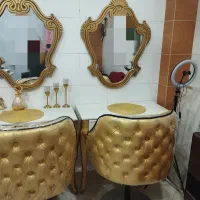 میز آینه و صندلی کپ