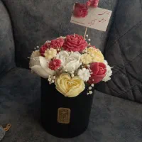 باکس گل جاودان شمعی