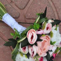 دسته گل پیونی|گل مصنوعی|رشت, معلولین|دیوار