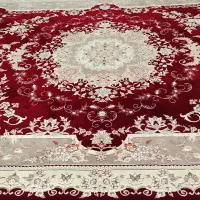 فرش ۱۲ متری ماشینی اکرولیک گل ابریشم