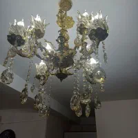 دو عدد لوستر برنجی در حد نو،|لوستر و چراغ آویز|رباط‌کریم, مسکن مهر آبشناسان|دیوار