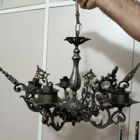 ۵عددلوستر برنز ۵شعله|لوستر و چراغ آویز|سنندج, |دیوار