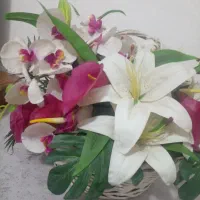 سبدگل مصنوعی خارجی|گل مصنوعی|محمدیه-قزوین, |دیوار