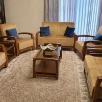 مبلمان راحتی با چوب راش