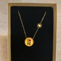 گردنبند طرح لاو شیک