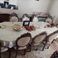 مبل سلطنتی مدل فرحی با میز نهار خوری|مبلمان خانگی و میز عسلی|کرج, فاز ۱ مهرشهر|دیوار