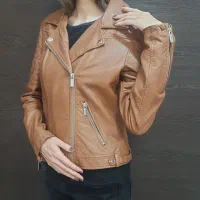 کت چرم زنانه سایز مدیوم