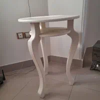 میز تلفن چوبی