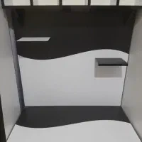 کمد ویترین طرح اسپرت|کتابخانه، شلف، قفسه‌های دیواری|لنگرود, |دیوار