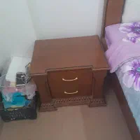 تخت دونفر چوبی|تخت و سرویس خواب|بجنورد, |دیوار