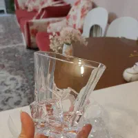 لیوان وارداتی فوق العاده شفاف نو استفاده نشده