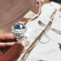 انگشتر با نگین شهاب سنگ|جواهرات|بندرعباس, |دیوار