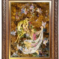 تابلو فرش نیمه برای بافت دستمزد عالی