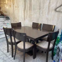 میز نهار خوری ۶نفره کاملا نو|میز و صندلی غذاخوری|مشهد, رسالت|دیوار