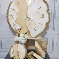 ساعت و ایینه رزینی
