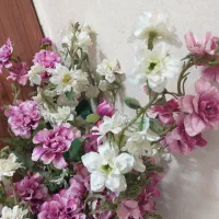 گلدان طلایی جفت|گل مصنوعی|ری, دولت‌آباد|دیوار