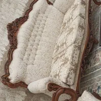 مبل تمام چوب گردو با کاور ژله ای نو و استفاده نشده|مبلمان خانگی و میز عسلی|تهران, وردآورد|دیوار