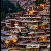 طبیعت گردی روستای پلکانی سرآقاسید و آبشار کوهرنگ