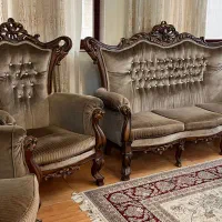 سرویس مبل سلطنتی ۹ نفره به همراه جلو مبلی ست|مبلمان خانگی و میز عسلی|بابل, |دیوار