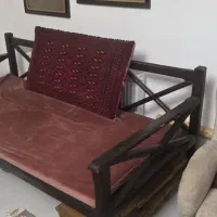 تخت سنتی همراه تشک فوم (آسترمخمل)|مبلمان خانگی و میز عسلی|آستارا, |دیوار