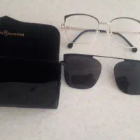 عینک طبی با کاور آفتابی برندAB