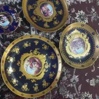 تعدادی بشقاب میوه خوری طلاکوب اصل|ظروف سرو و پذیرایی|تهران, مطهری|دیوار