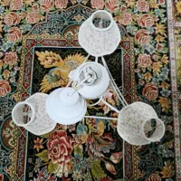 لوستر سه شاخه فرفوژه|لوستر و چراغ آویز|همدان, |دیوار