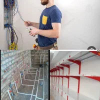 برق کشی، نصب قفسه، لوله کشی