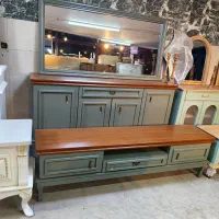 میز و آینه کنسول چوبی مدل جذاب بهار