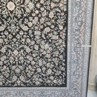 فرش افشان سرمه ای ۷۰۰ شانه تمام نخ به قیمت کارخانه|فرش|قزوین, |دیوار