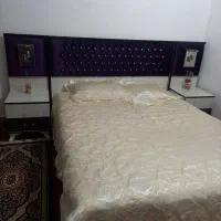 سرویس خواب ام دی اف امیدیه بهمراه پرده ست
