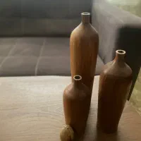 گلدان چوب گردو سه عدد|صنایع دستی و سایر لوازم تزئینی|ساری, |دیوار