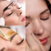 فرم دهی حرفه ای ابرو + اصلاح کامل صورت با وکس وبند