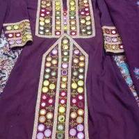 لباس بلوچی آیینه کاری|لباس|زابل, |دیوار