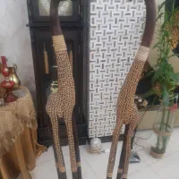 زرافه چوبی دستساز