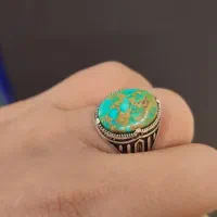 فیروزه نیشابور زیبا رکاب نقره