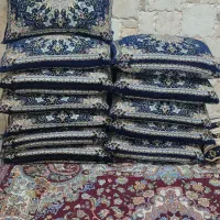 ۱۲ عدد بالشت پر نو با رویه مخمل و بدون زدگی