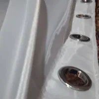 پرده دو عدد حریر جنس خوب پانچ