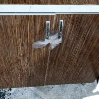 کابینت فلزی درب چوبی