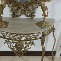 آینه و کنسول برنز|بوفه، ویترین، کنسول|کرمانشاه, |دیوار