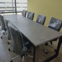 میز صدف 160*70 طرح سنگ روشن|دفتر کار|کرج, کارخانه قند|دیوار