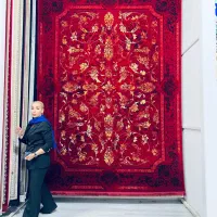 فرش فراهان اولین ۱۵۰۰ شامه دست بافت گونه