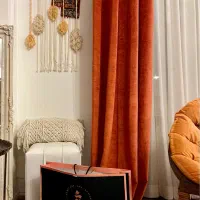 کوسن مکرومه و دیوارکوبِ فرش دستبافت با هم ۱/۲۰۰