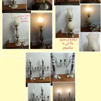 اباژور در سه مدل پایه فلزی یک جفت وپایه کریستال تک|چراغ خواب و آباژور|شهریار, شهرک نماز (دینار آباد)|دیوار