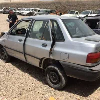 پراید نقره‌ای ۸۵ تصادفی با موتور سالم|خودرو سواری و وانت|سمنان, |دیوار