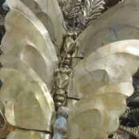 سه عدد پروانه برنز|ساعت دیواری و تزئینی|باسمنج, |دیوار