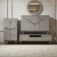 ست آیینه کنسول و جاکفشی و میز تیوی|جاکفشی، کمد، دراور|چهاردانگه (تهران), |دیوار