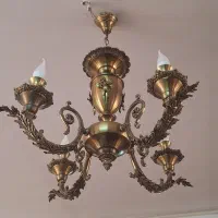 لوستر برنز ۴ و ۵ شعله در حد نو