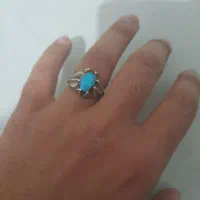 انگشتر فیروزه نیشابور ساخت دست استاد پدرام .